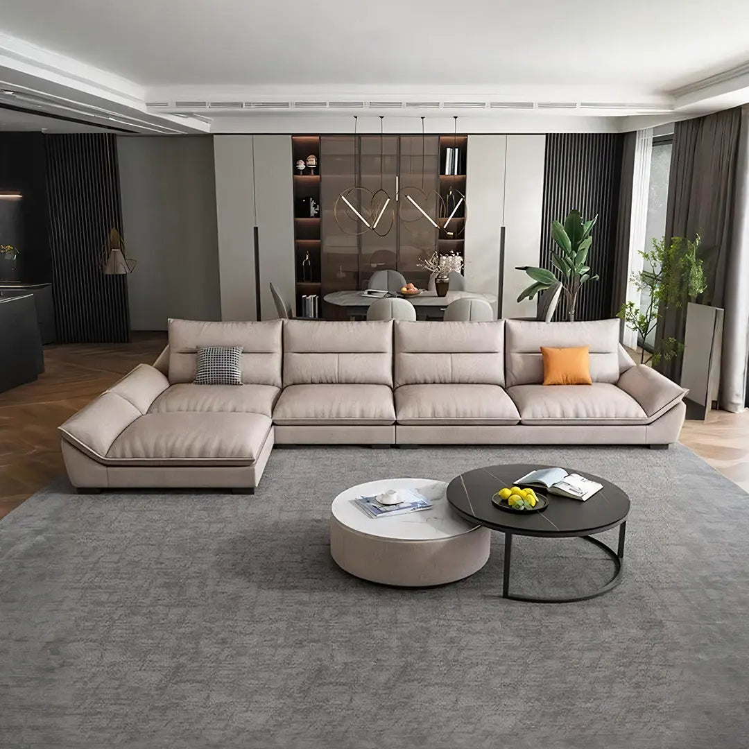 A900 Quinn Five Seater Sofa, Leathaire Luxepalace.co.uk