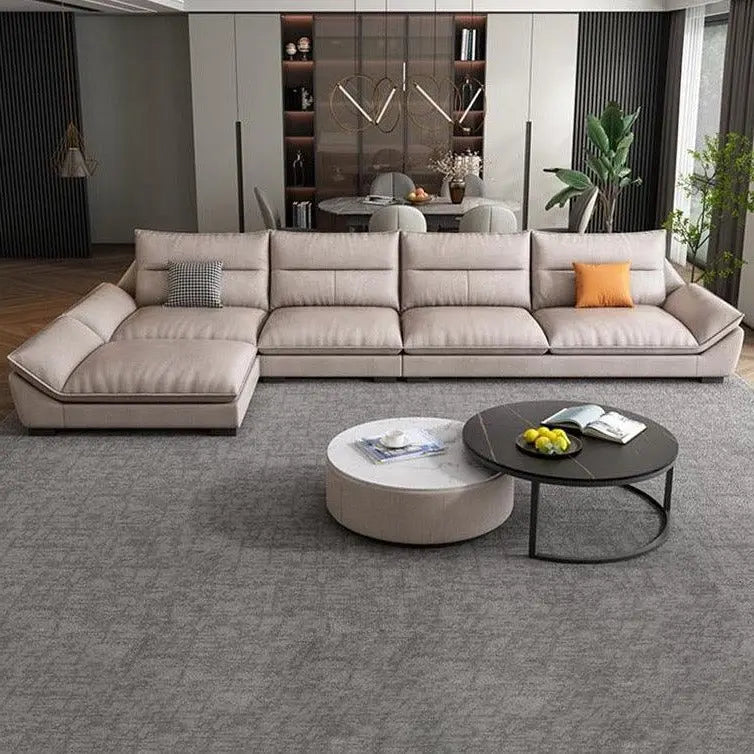 A900 Quinn Four Seater, Four Seater Corner Sofa, Leathaire Luxepalace.co.uk
