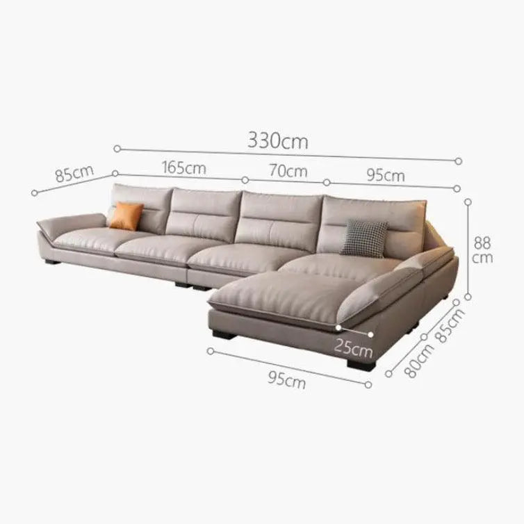 A900 Quinn Four Seater, Four Seater Corner Sofa, Leathaire Luxepalace.co.uk