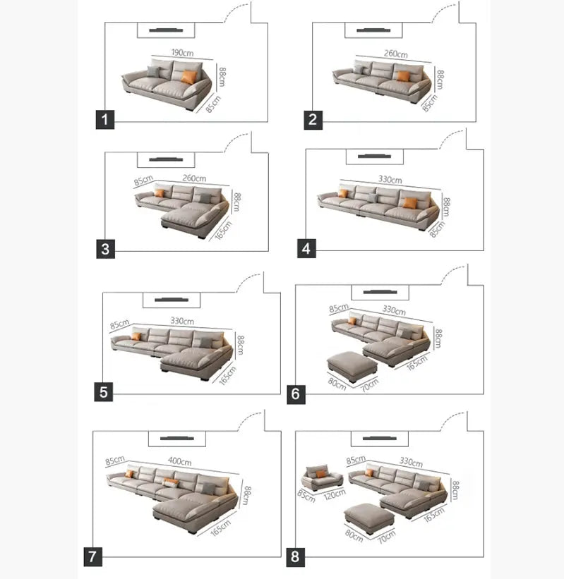 A900 Quinn Two Seater, Three Seater, Three Seater Corner Sofa, Leathaire Luxepalace.co.uk
