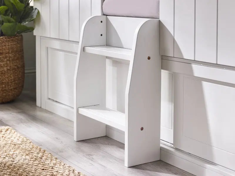 Acorn Treehouse Midsleeper & Storage Unit - White Luxepalace