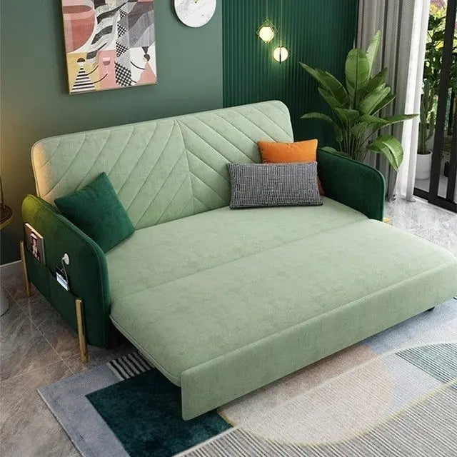 Aditi Two Seater Sofa Bed, Green Luxepalace.co.uk