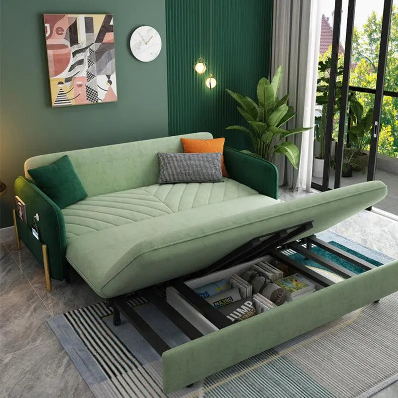 Aditi Two Seater Sofa Bed, Green Luxepalace.co.uk