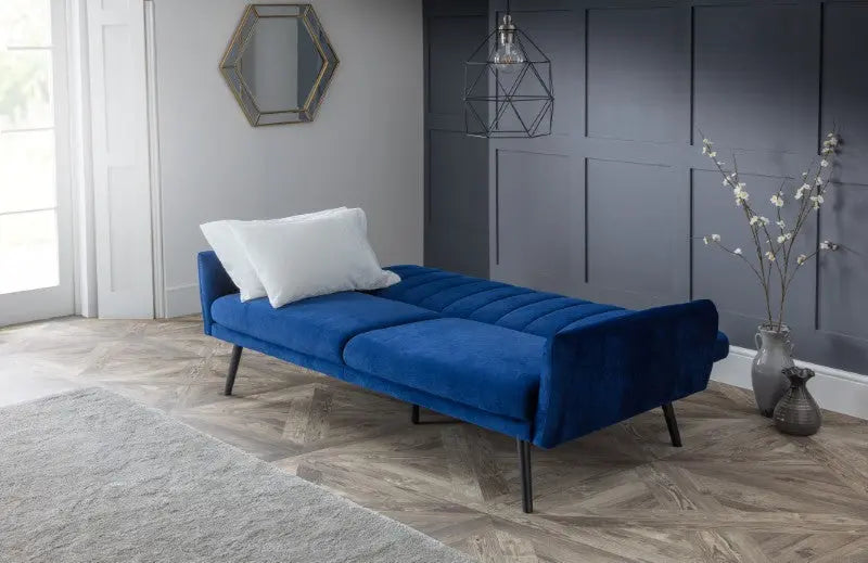 Afina Sofabed - Blue Velvet Luxepalace