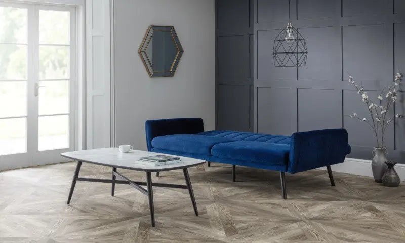 Afina Sofabed - Blue Velvet Luxepalace