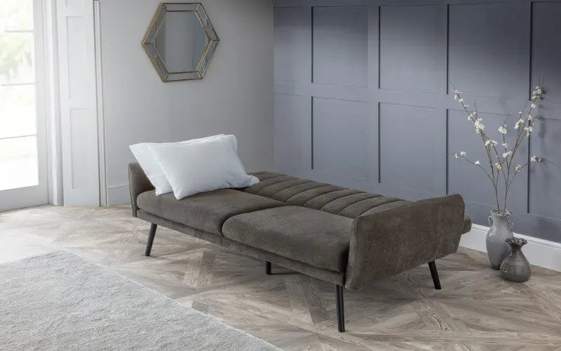 Afina Sofabed - Grey Velvet Luxepalace