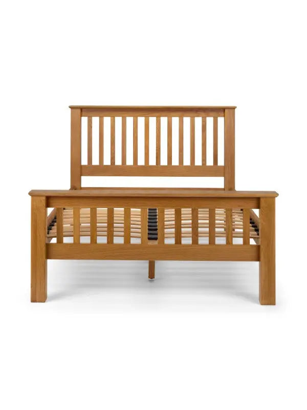 Amsterdam Oak High Footend 150cm King Bed Luxepalace