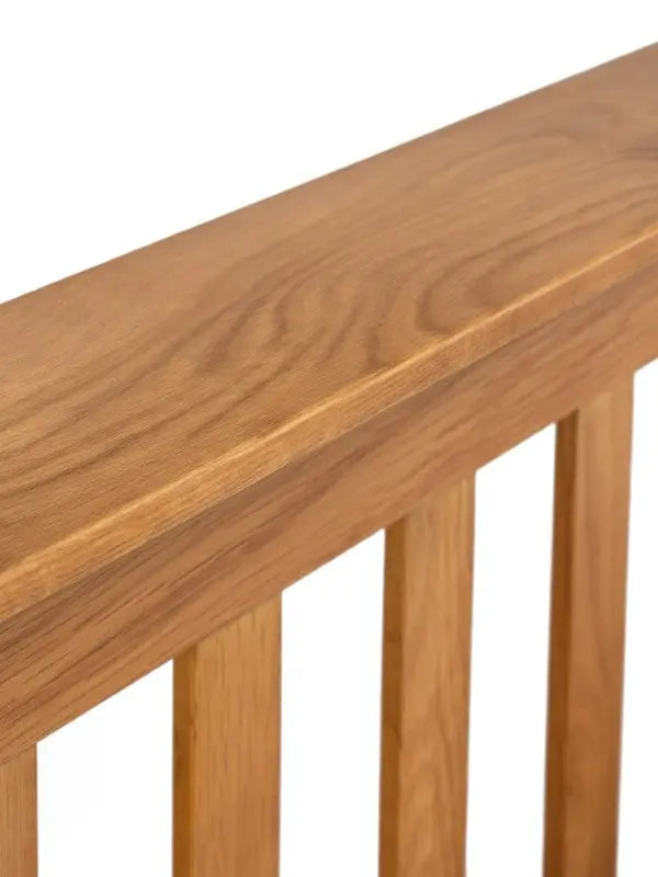 Amsterdam Oak High Footend 150cm King Bed Luxepalace