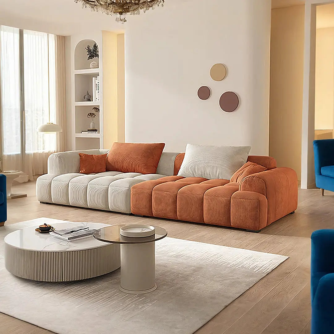 Arabella Module Sofa, Two Seater Sofa, Three Seater Sofa, Four Seater, Corduroy Fabric Luxepalace.co.uk