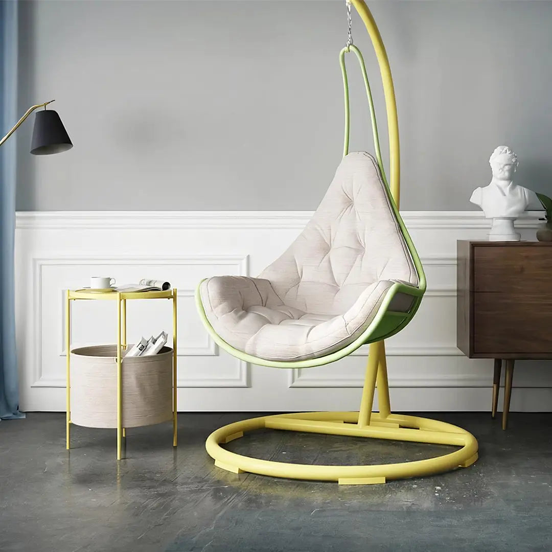 Aravali Rattan Hanging Chair with Stand, Indoor/ Outdoor Furniture Luxepalace.co.uk