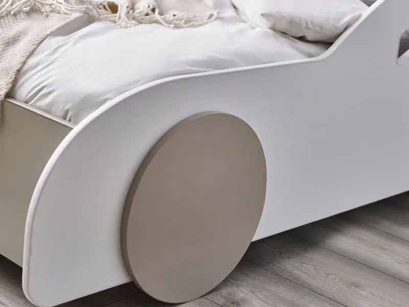 Atlantis Toddler Car Bed - White Luxepalace