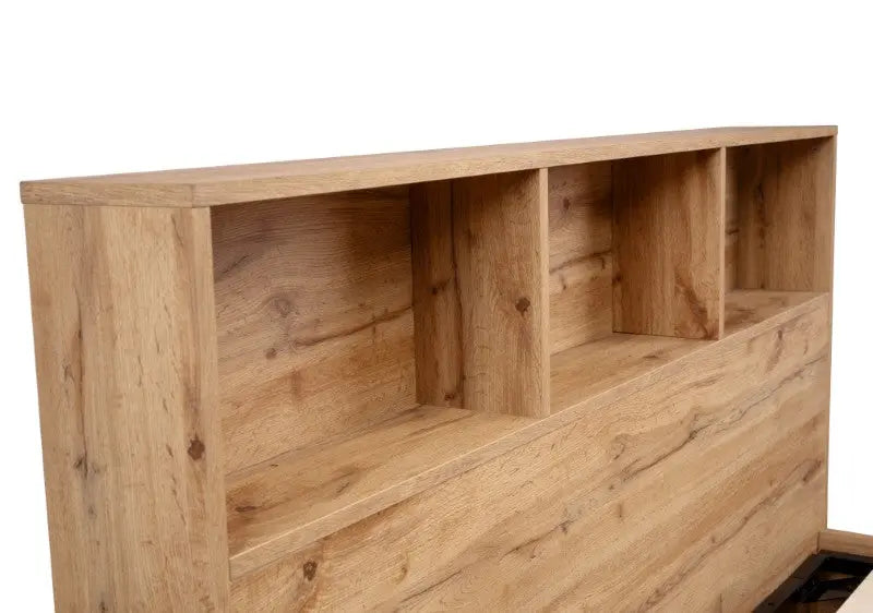 Bali Ottoman Storage 150cm King Bed - Light Oak Luxepalace