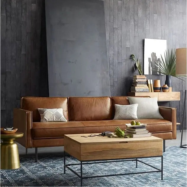 Barbican Two Seater, Three Seater Sofa, Real Leather Luxepalace.co.uk