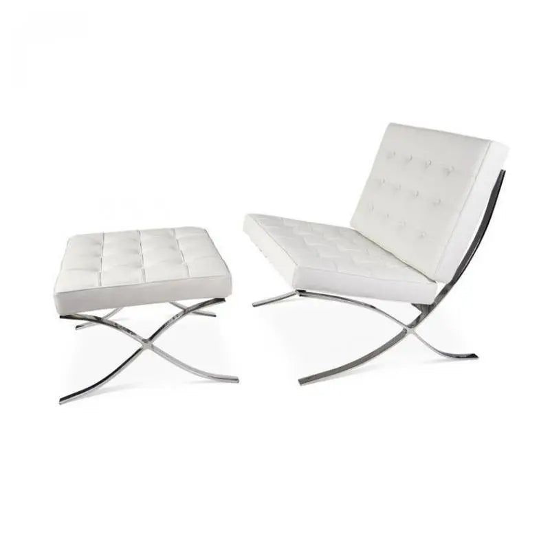 Barcelona Chair And Ottoman, Armchair Luxepalace.co.uk