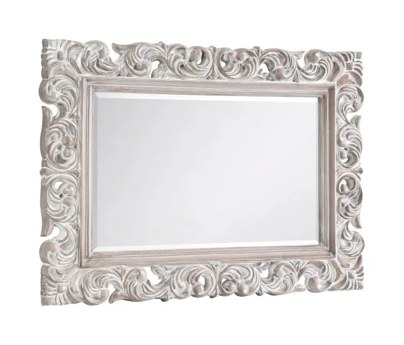 Baroque Distressed Wall Mirror Luxepalace