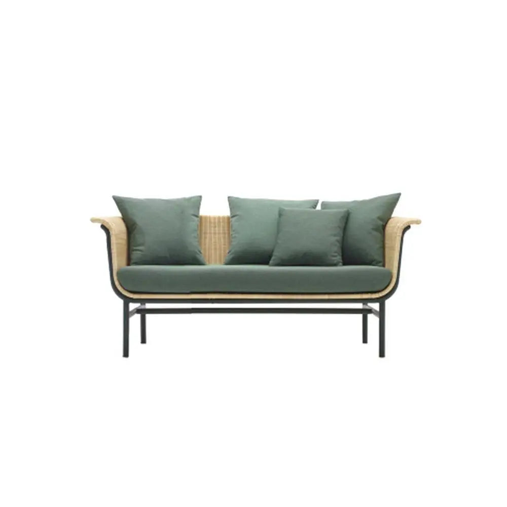 Budron Rattan Outdoor Armchair, Beige Cushion, Clearance Luxepalace.co.uk