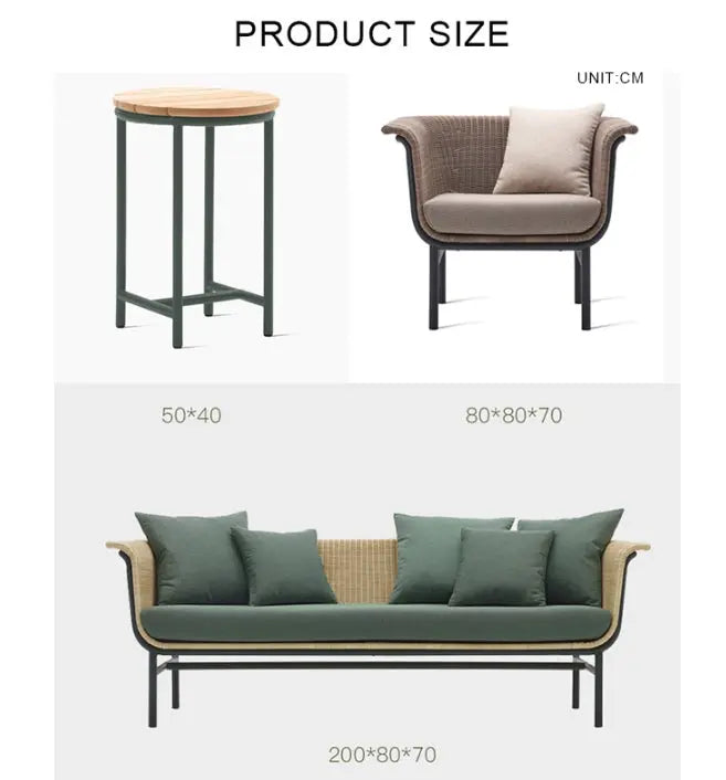 Budron Rattan Outdoor Armchair, Beige Cushion, Clearance Luxepalace.co.uk