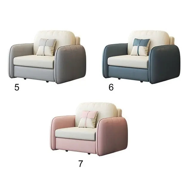Caio Single Sofa Bed, Leathaire Luxepalace.co.uk