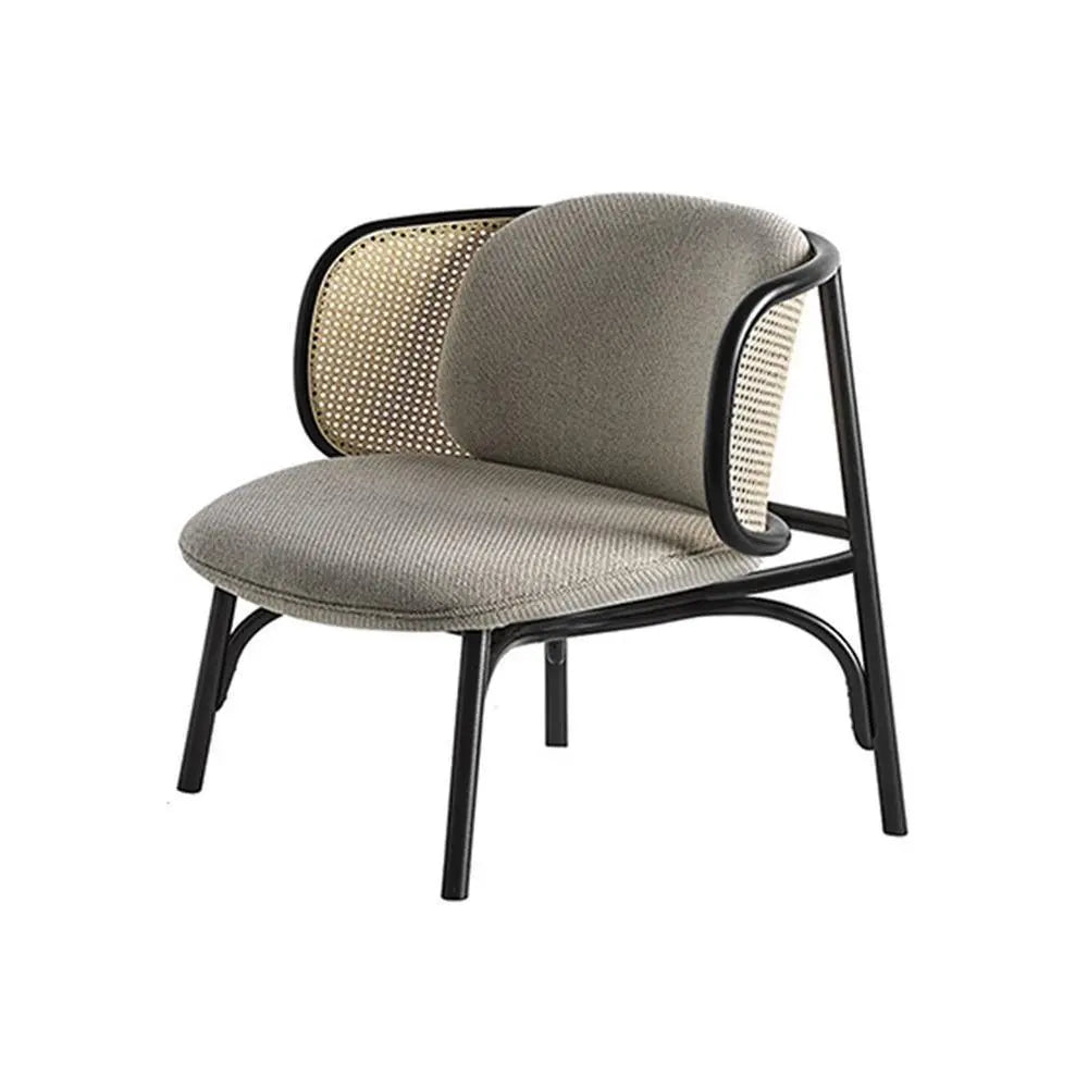Cane Rattan Armchair, Grey Linen Luxepalace.co.uk