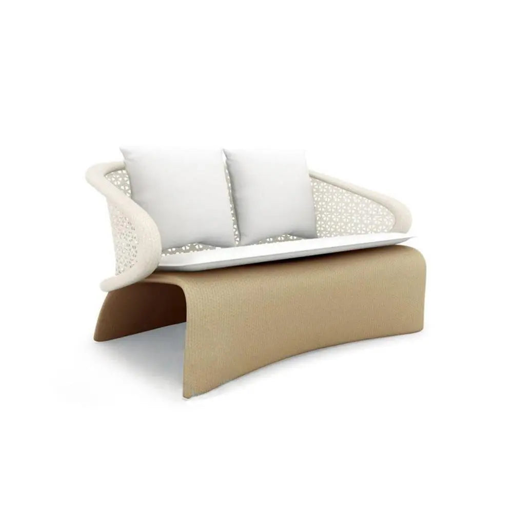 Cannes Rattan High Back Outdoor Lounge Chair Luxepalace.co.uk