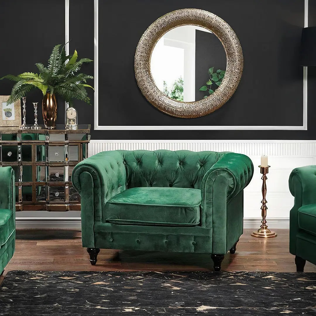 ChicComfort Armchair, Velvet Luxepalace.co.uk