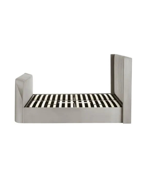 Clara Ottoman TV Bed 135cm - Light Grey Luxepalace