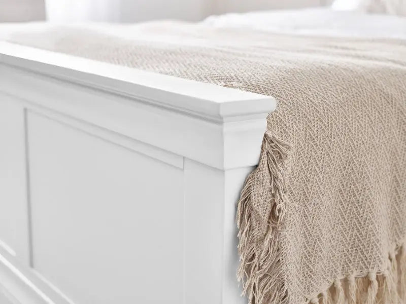 Clermont 135Cm Double Bed - Surf White Luxepalace