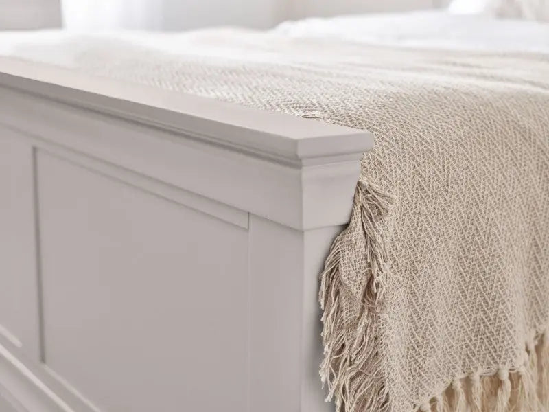 Clermont 150Cm King Bed - Light Grey Luxepalace