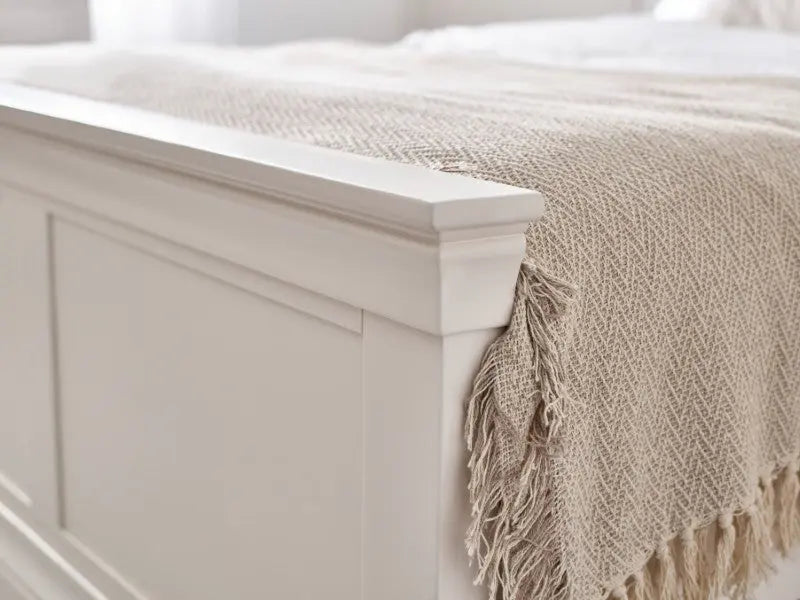 Clermont 150Cm King Bed - Surf White Luxepalace