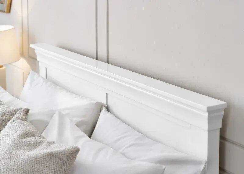 Clermont 150Cm King Bed - Surf White Luxepalace