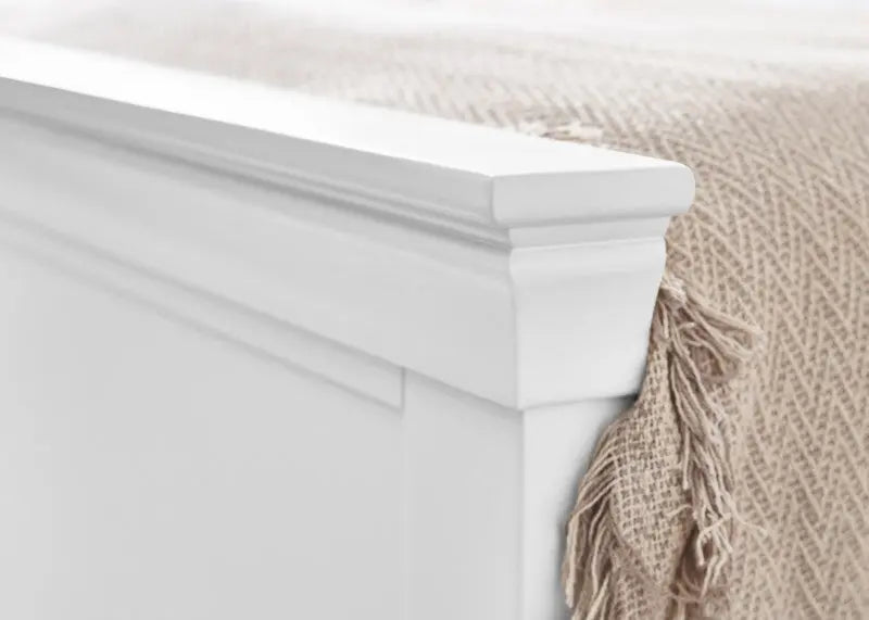 Clermont 150Cm King Bed - Surf White Luxepalace