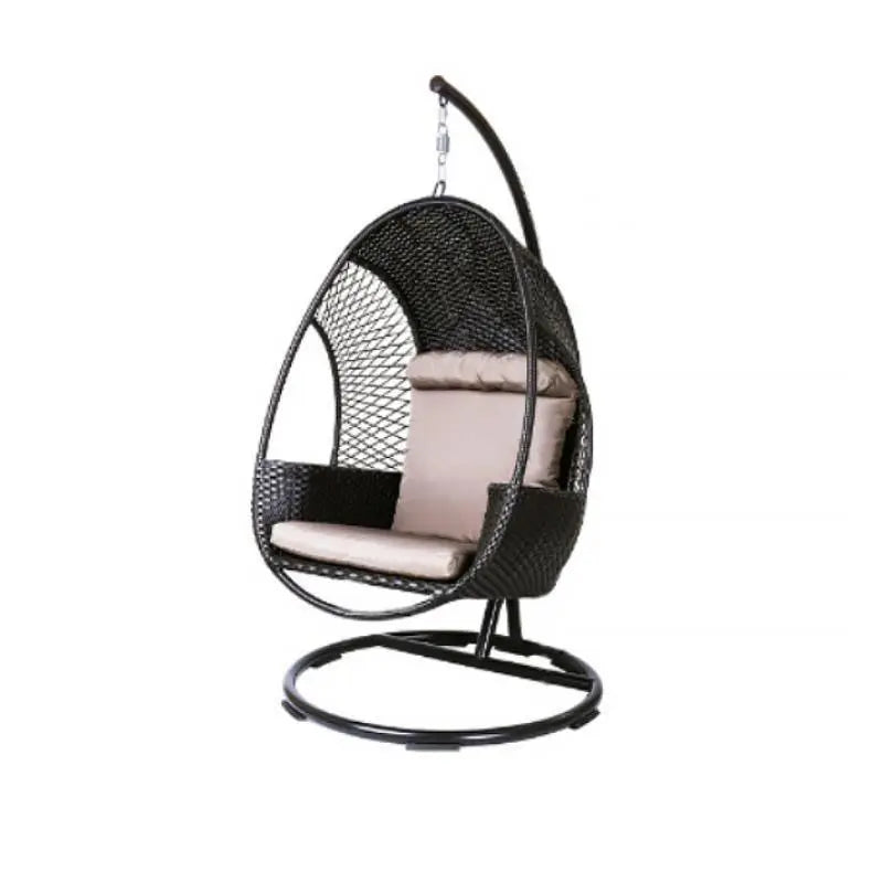 Cottle Rattan Garden Hanging Egg Chair with Stand, Indoor/ Outdoor Furniture Luxepalace.co.uk