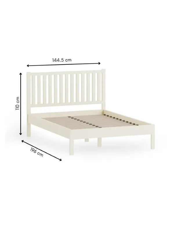 Coxmoor 135cm Bed - Ivory Luxepalace