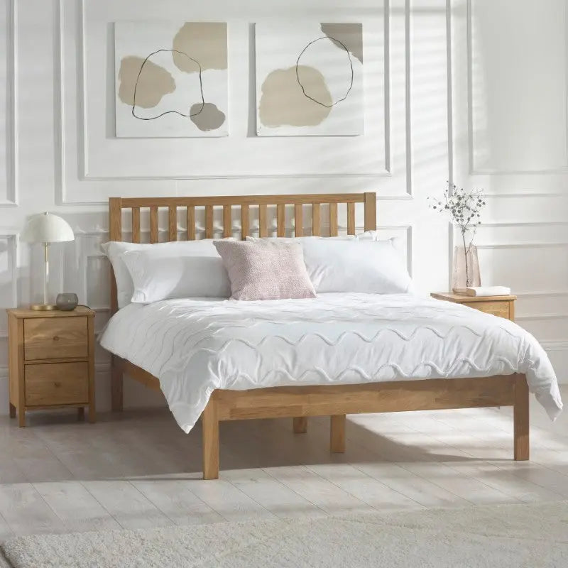 Coxmoor 135cm Bed - Oak Luxepalace