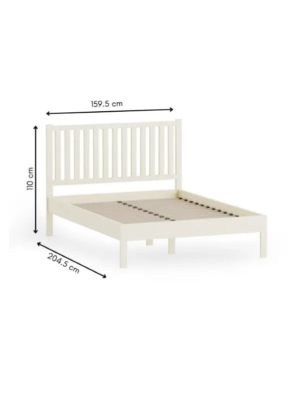 Coxmoor 150cm Bed - Ivory Luxepalace