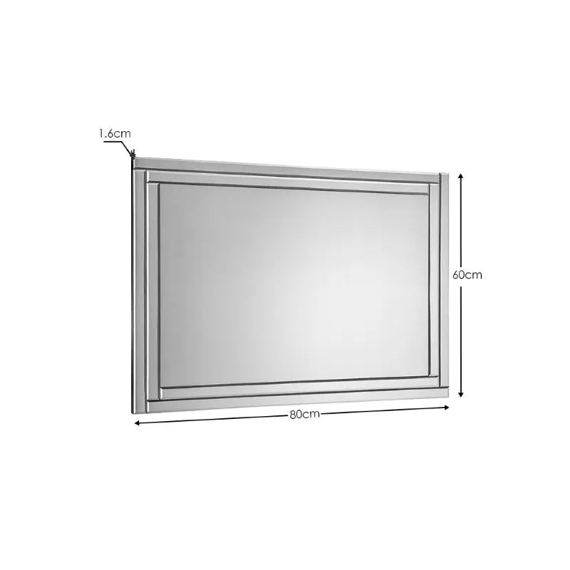 Deco Frameless Wall Mirror Luxepalace