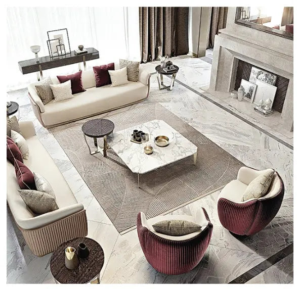 Demure Three Seater Sofa, Velvet Luxepalace.co.uk