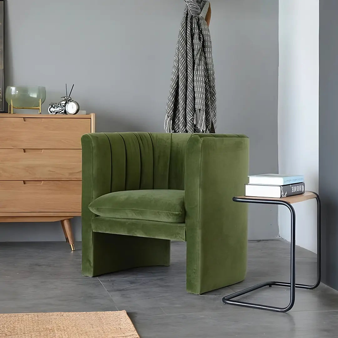 Edwick Armchair, Green Velvet Luxepalace.co.uk