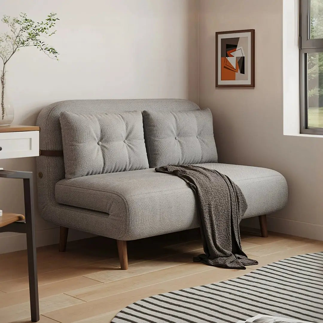 Evans Single Seater, Two Seater Sofa Bed, Linen Luxepalace.co.uk