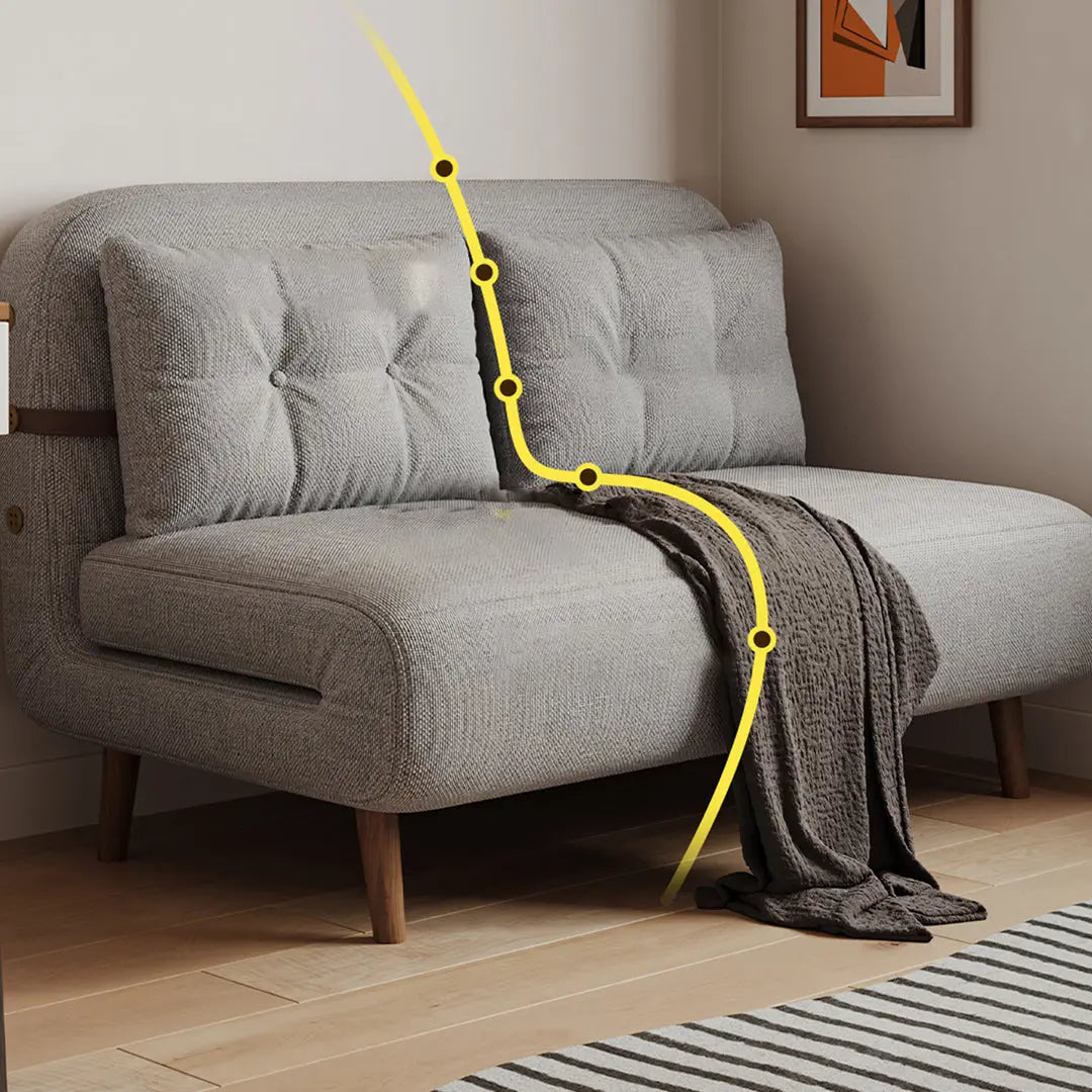 Evans Single Seater, Two Seater Sofa Bed, Linen Luxepalace.co.uk