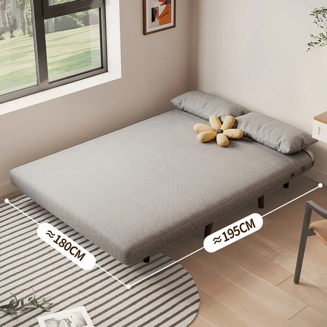 Evans Single Seater, Two Seater Sofa Bed, Linen Luxepalace.co.uk