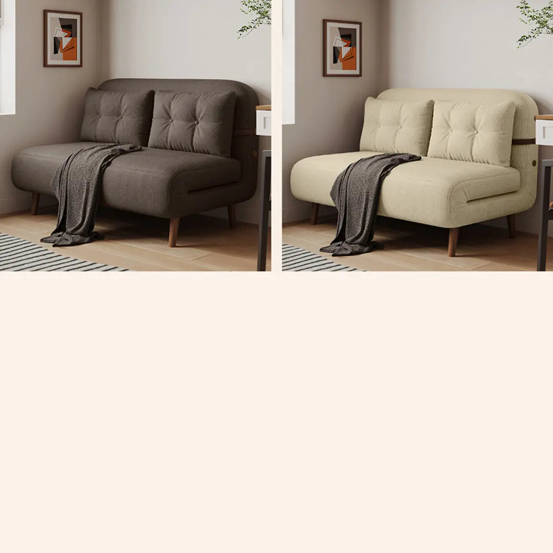 Evans Single Seater, Two Seater Sofa Bed, Linen Luxepalace.co.uk