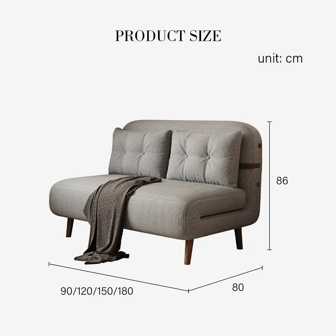 Evans Single Seater, Two Seater Sofa Bed, Linen Luxepalace.co.uk