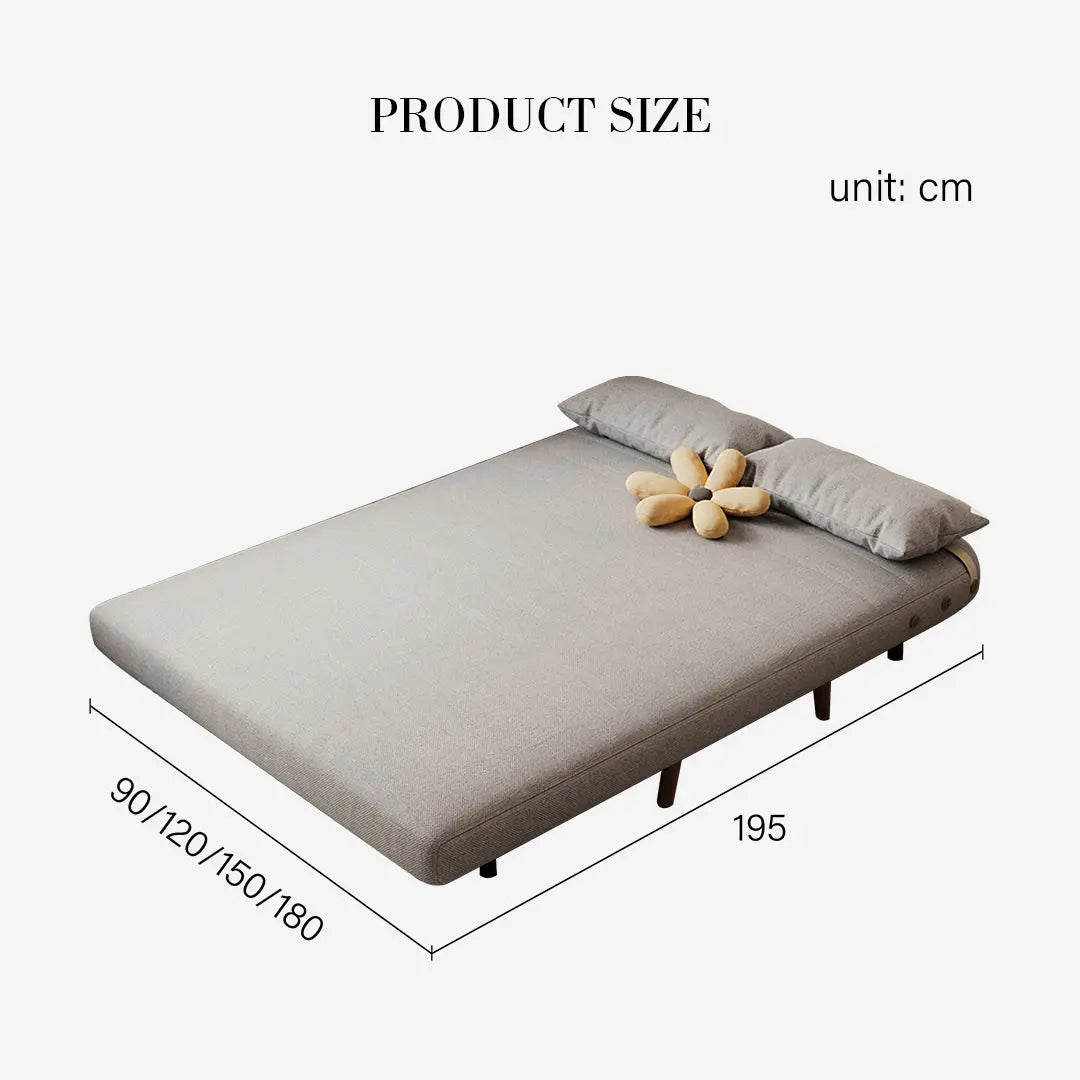 Evans Single Seater, Two Seater Sofa Bed, Linen Luxepalace.co.uk