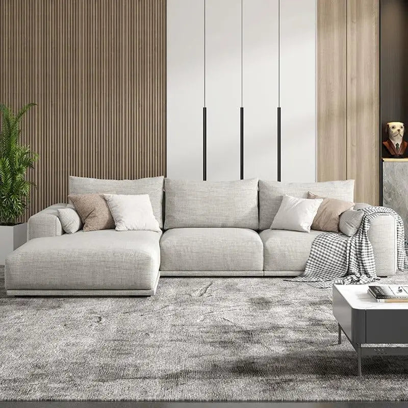 Frances Three Seater Corner, Four Seater Corner Sofa, Cotton Linen Luxepalace.co.uk