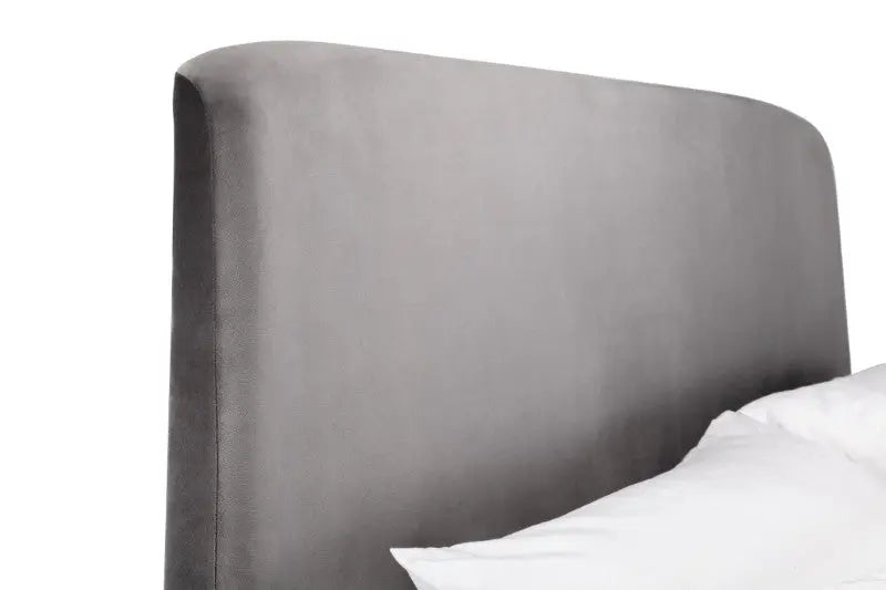 Frida Ottoman Storage 135cm Double Bed - Grey Luxepalace