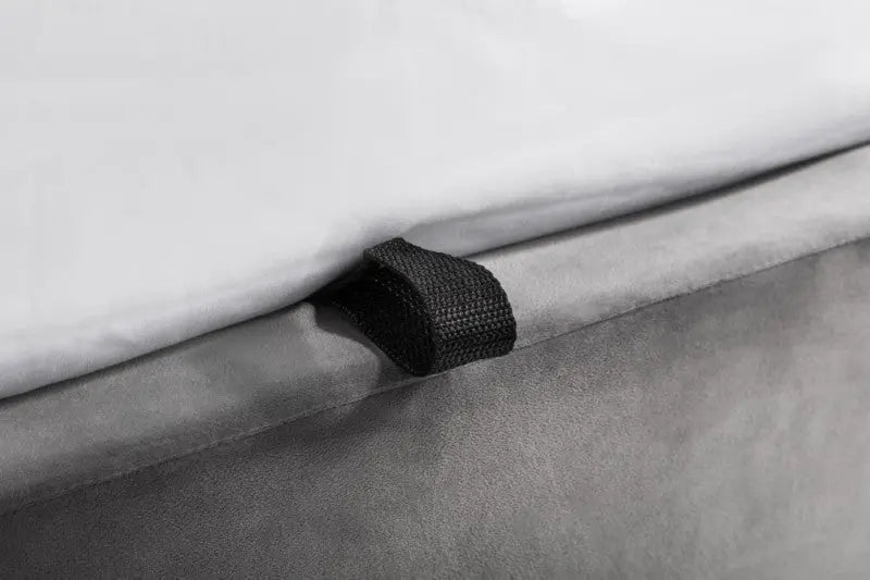Frida Ottoman Storage 135cm Double Bed - Grey Luxepalace