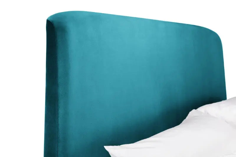 Frida Ottoman Storage 135cm Double Bed - Teal Luxepalace