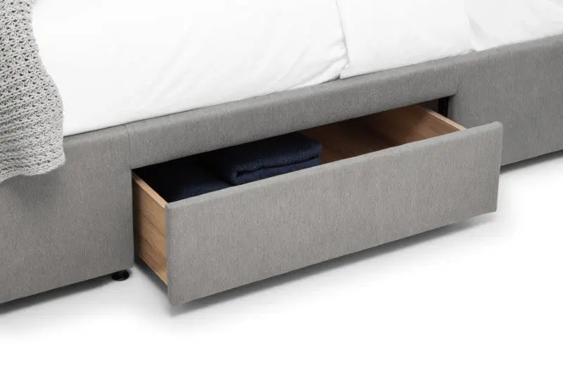 Fullerton 4 Drawer 135cm Double Bed Grey Luxepalace