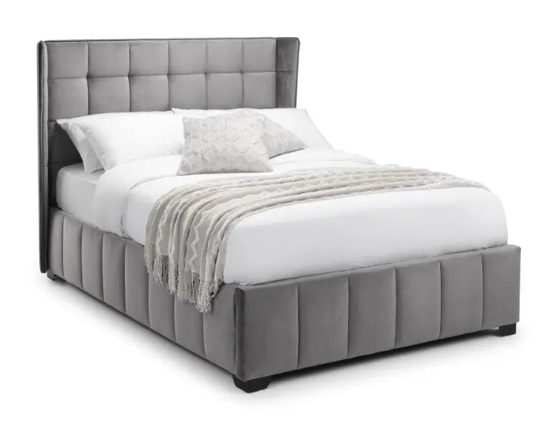 Gatsby 135cm Double Bed - Light Grey Luxepalace